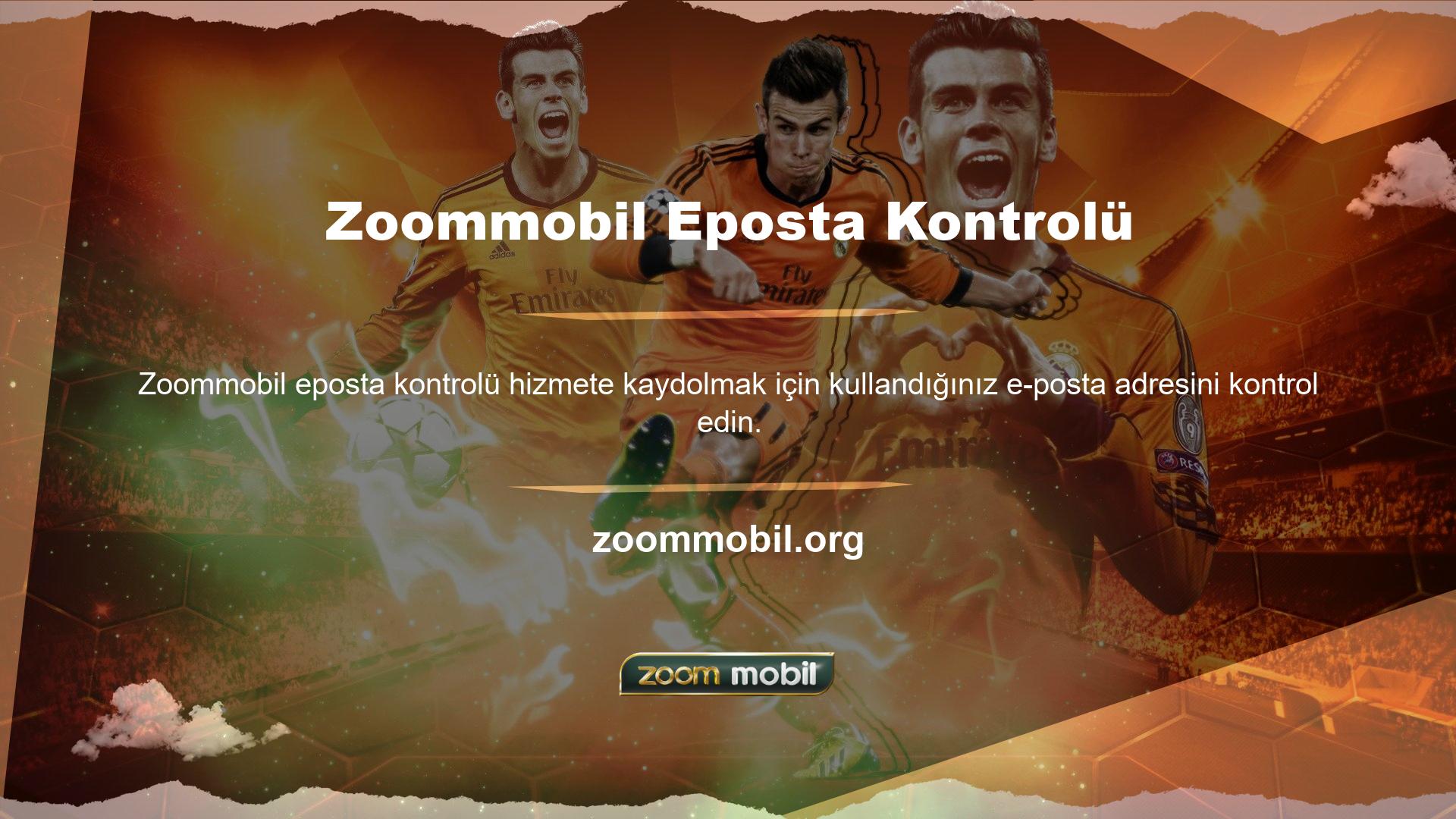 E -postadaki talimatları izleyerek kaydolabilirsiniz